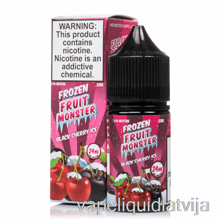 Ledus Melnais ķirsis - Saldēti Augļi Monstru Sāļi - 30 Ml 24 Mg Vape šķidrums